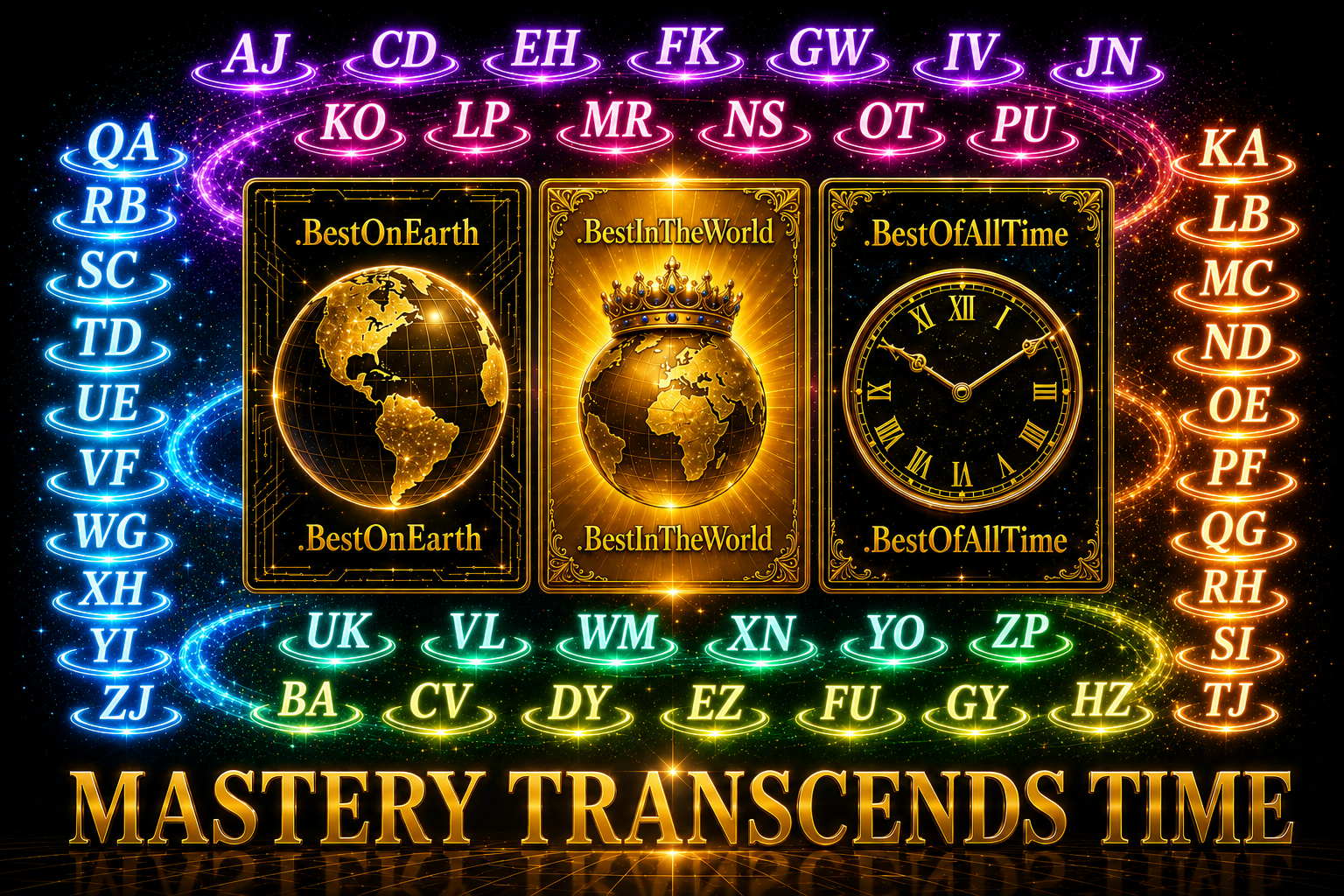 Initial Domains - 2-character AJ Blockchain Domains
